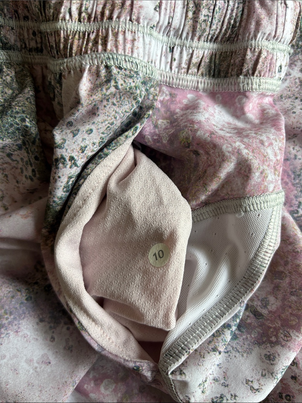 lululemon Pink and Gray Printed Track Joggers - Picture 3 of 3